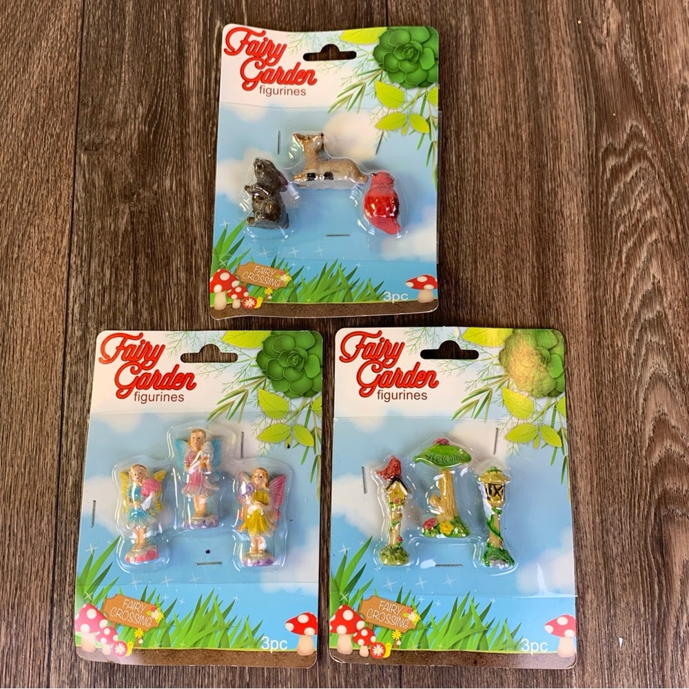 Fairy Garden Figurines Fairies Animals Posts Figures Fairy Crossing Mini